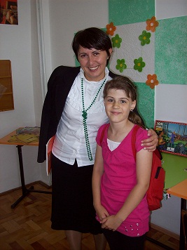 Celeste and her teacher